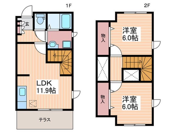 クレストール速谷の物件間取画像